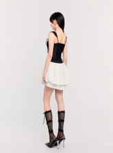 Birthday Puffy Suspender Dress